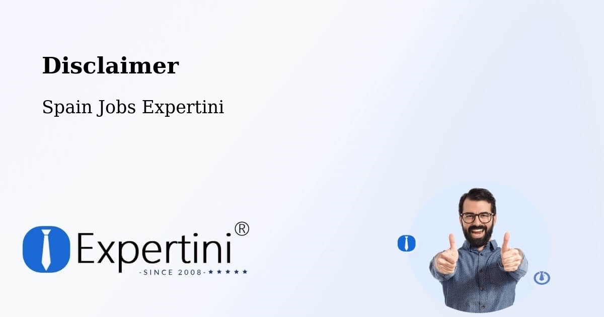 Disclaimer – Ultzama - Spain Jobs Expertini